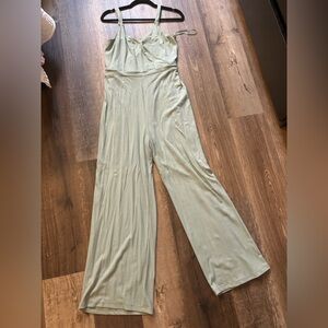 Jumpsuit with flare bottoms